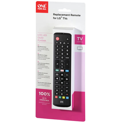 ONE FOR ALL - Remote - Suitable for LG - URC4911 image