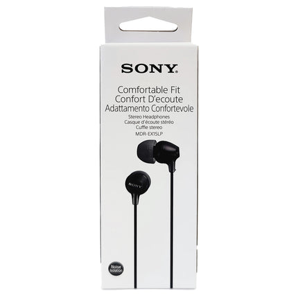SONY - Earphone - Black - MDR-EX15LP - In-ear - 3,5 mm (M) image