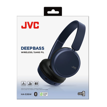 JVC - Headphone - Black - HAS36WBU - On-ear - Bluetooth image