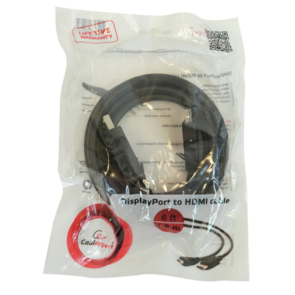 CABLEXPERT - HDMI cable - Adapter cable - DisplayPort (Male) - HDMI (Male) - 1.8 m image