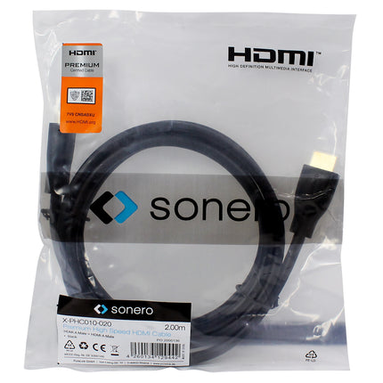 SONERO - HDMI cable - HDMI (Male) - HDMI (Male) - 2.0 m image