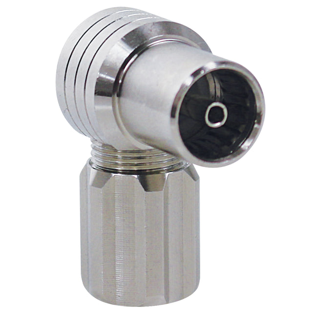 HIRSCHMANN - Plug - COAX -  COAX (Female) - Angle - Push on connector|KOKWI 3S|Kabelkeur image