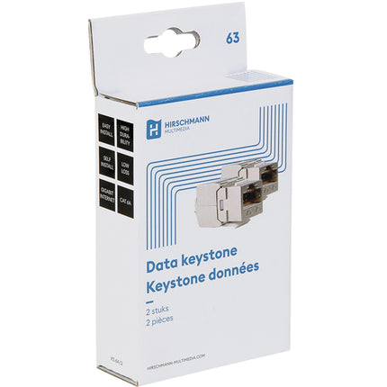 HIRSCHMANN - Plug - Adapter - UTP - Keystone RJ45(Female) - CAT 6A image