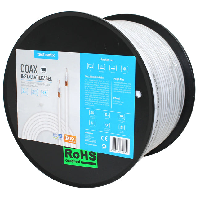 TECHNETIX - COAX Connection cable - COAX -  COAX - 100 m image
