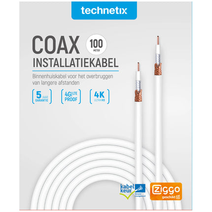 TECHNETIX - COAX Connection cable - COAX -  COAX - 100 m image