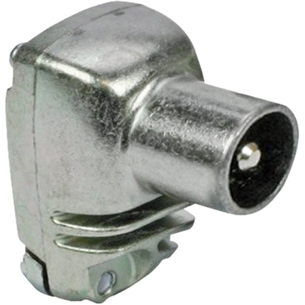 TECHNETIX - Plug - COAX -  COAX (Male) - Angle - Plug in|Angle|Steel|Crew applications|Ziggo approved|Kabelkeur image