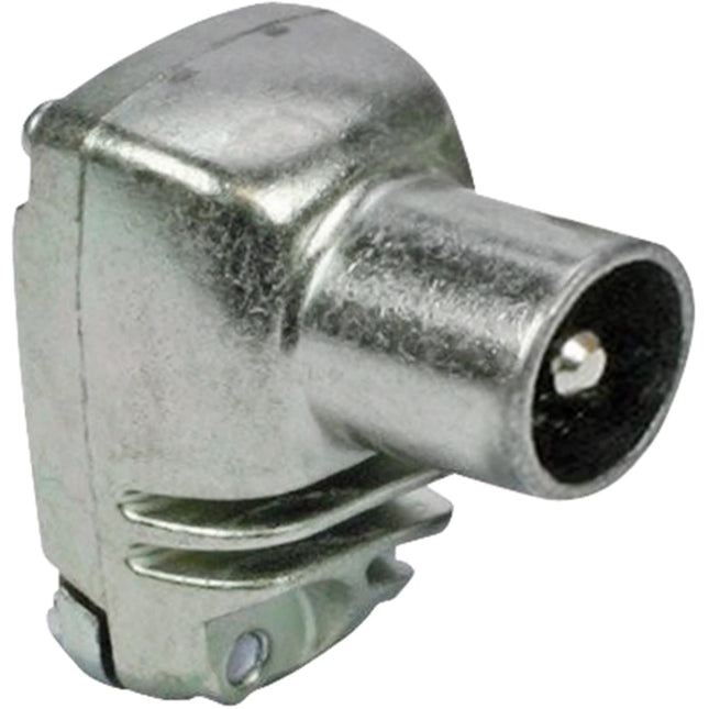 TECHNETIX - Plug - COAX -  COAX (Male) - Angle - Plug in|Angle|Steel|Crew applications|Ziggo approved|Kabelkeur image