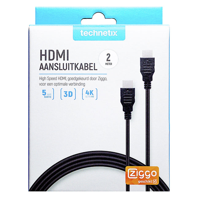 TECHNETIX - HDMI cable - HDMI (Male) - HDMI (Male) - 2.0 m image