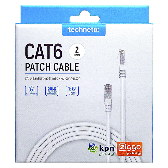 TECHNETIX - Network cable - UTP - RJ45 (Male) - RJ45 (Male) - 2.0 m image