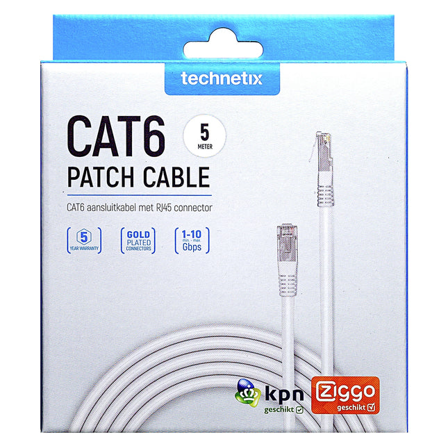 TECHNETIX - Network cable - UTP - RJ45 (Male) - RJ45 (Male) - 5.0 m image