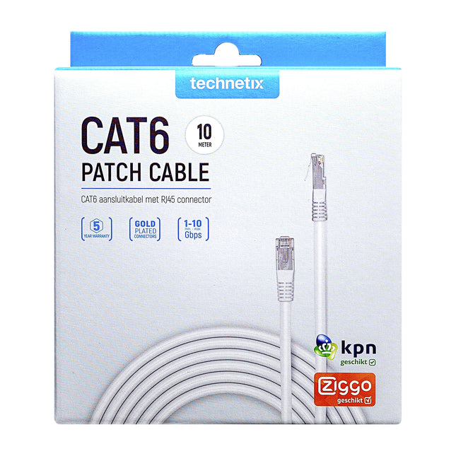 TECHNETIX - Network cable - UTP - RJ45 (Male) - RJ45 (Male) - 10 m image