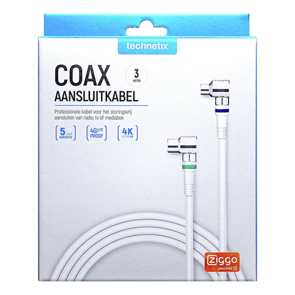 TECHNETIX - COAX Connection cable - COAX (Female) -  COAX (Male) - 3,0 m image