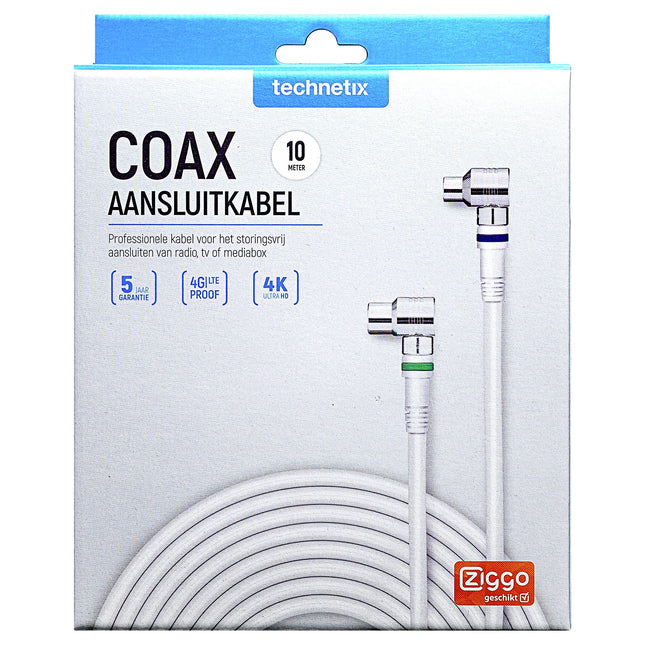TECHNETIX - COAX Connection cable - COAX (Female) -  COAX (Male) - 10 m image