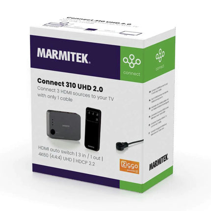 MARMITEK - Connect 310 UHD 2.0 HDMI car switch 3in/1out image
