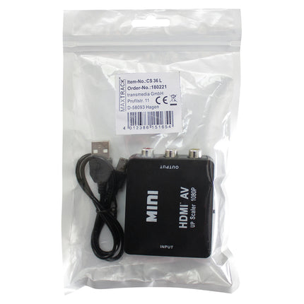 HOUSEBRAND - HDMI Converter - AV - HDMI (Female) - Tulp (Female) - From HDMI to AV image