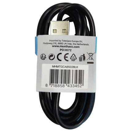 MUSTHAVZ - Charging- and Data cable - USB-A (Male) - USB-C (Male) - 1.0 m image