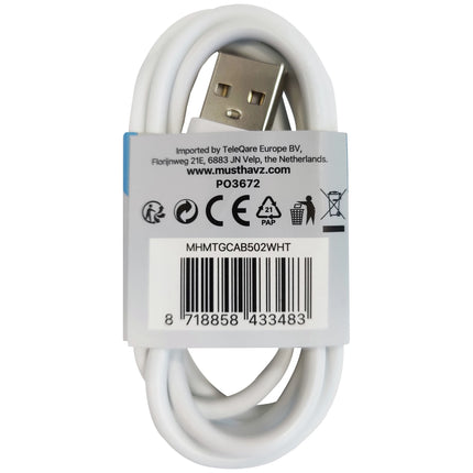 MUSTHAVZ - Charging- and Data cable - USB-A (Male) - USB-C (Male) - 1.0 m image