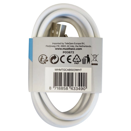 MUSTHAVZ - Charging- and Data cable - USB-A (Male) - USB-C (Male) - 2.0 m image