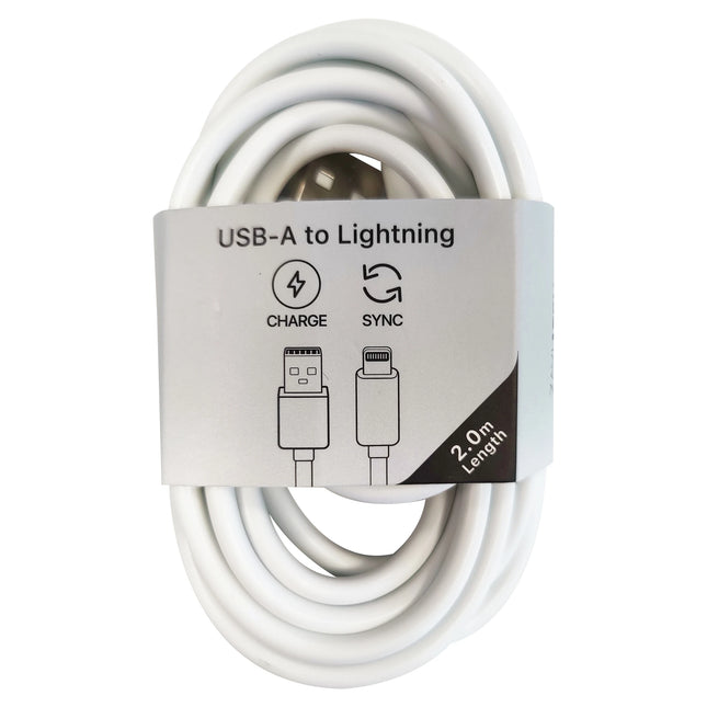 MUSTHAVZ - Charging- and Data cable - USB-A (Male) - Lightning (Male) - 2.0 m image