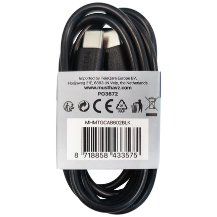 MUSTHAVZ - Charging- and Data cable - USB-C (Male) - USB-C (Male) - 1.0 m image