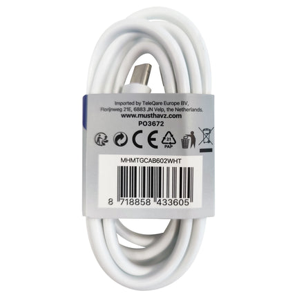 MUSTHAVZ - Charging- and Data cable - USB-C (Male) - USB-C (Male) - 1.0 m image