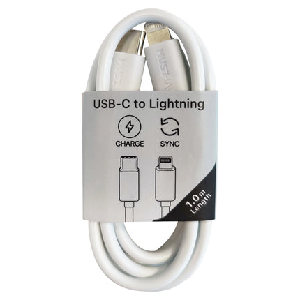MUSTHAVZ - Charging- and Data cable - USB-C (Male) - Lightning (Male) - 1.0 m image