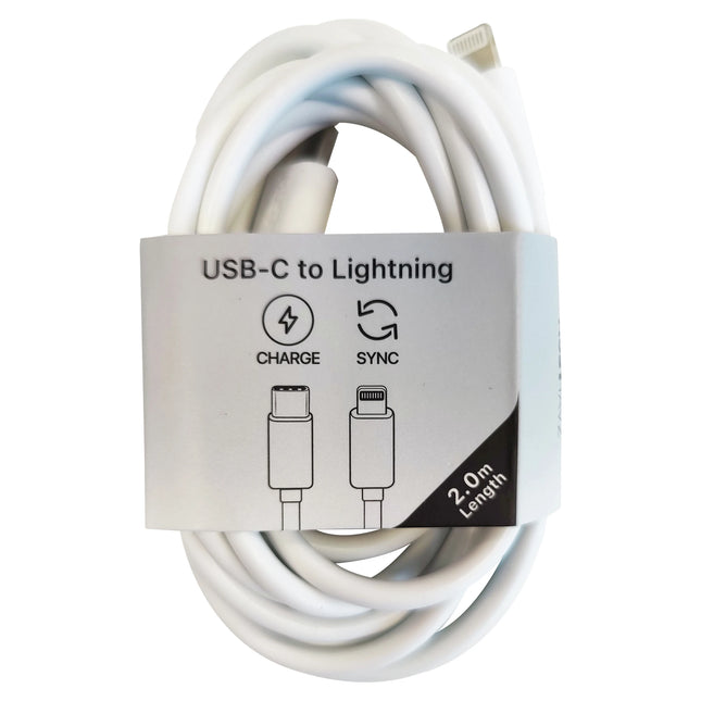 MUSTHAVZ - Charging- and Data cable - USB-C (Male) - Lightning (Male) - 2.0 m image