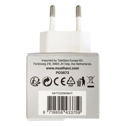 MUSTHAVZ - Charger - USB-C - 20 W - White image