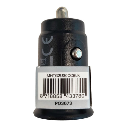 MUSTHAVZ - Car charger - USB-A & USB-C - Black - 30W image