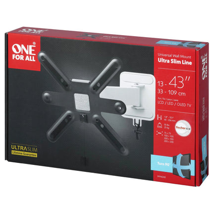 ONE FOR ALL - TV wall mount - 13"-43" - Rotatable 90° - WM6242 image