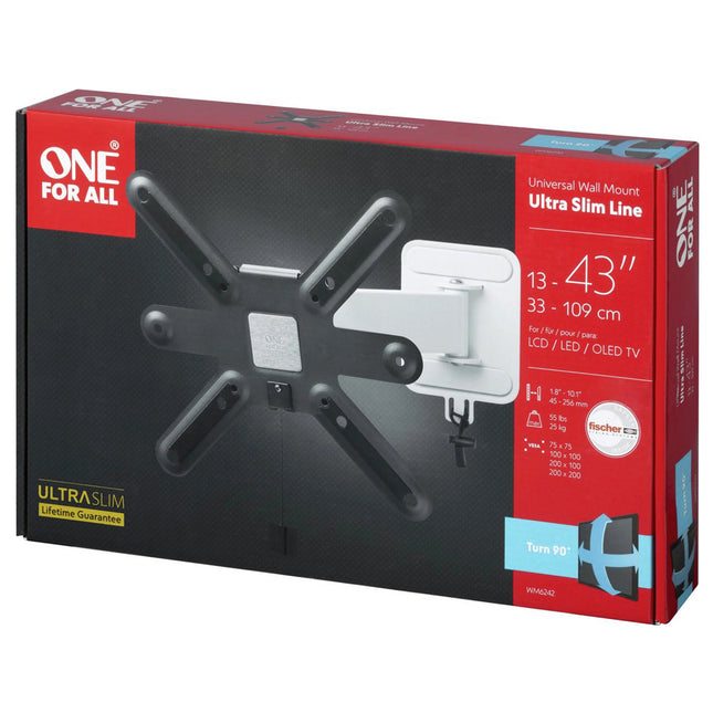 ONE FOR ALL - TV wall mount - 13"-43" - Rotatable 90° - WM6242 image