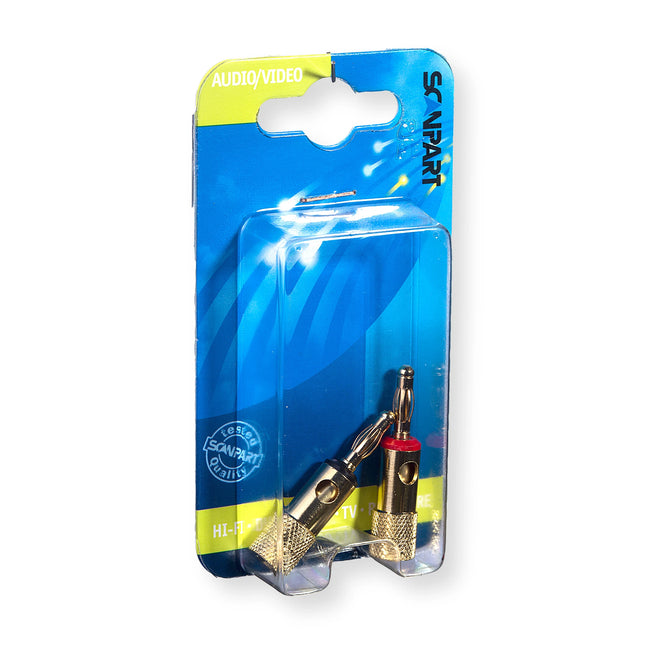SCANPART - banana plugs gold-plated 2 pieces image