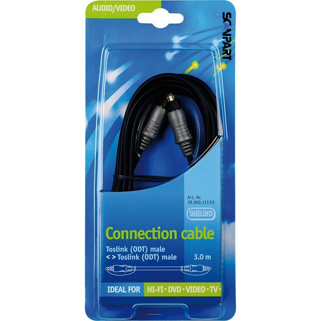 SCANPART - Optical cable - Toslink - Audio cable - Toslink (Male) - Toslink (Male) - 3.0 m image