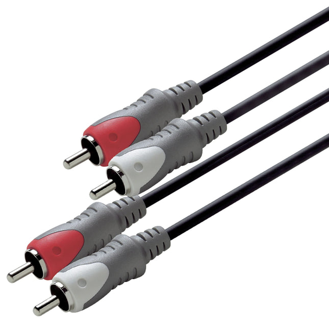 SCANPART - Audiocable - 2 x Tulp (Male) - 2 x Tulp (Male) - 2.5 m image