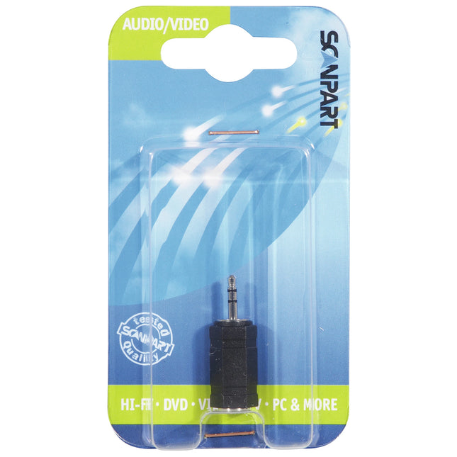 SCANPART - Connector - Adapter - 3.5 mm Jack (Female) - 2.5 mm Jack (Male)   Stereo|3 pole|Headphones Adapater image