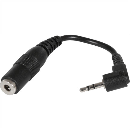 SCANPART - Audio cable - Adapter cable - 2.5 mm Jack (Male) - Angle - 3.5 mm Jack (Female) - 0.1 m image