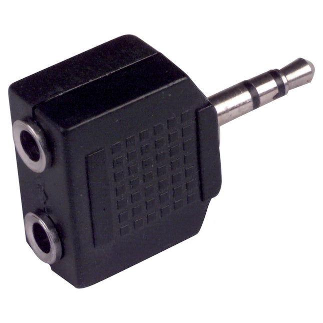 SCANPART - Plug adapter - 3.5 mm Jack (Male) - 2 x 3.5 mm Jack (Female) image