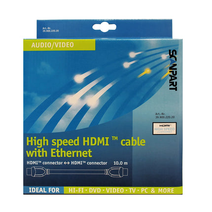 SCANPART - HDMI cable - HDMI (Male) - HDMI (Male) - 10 m image