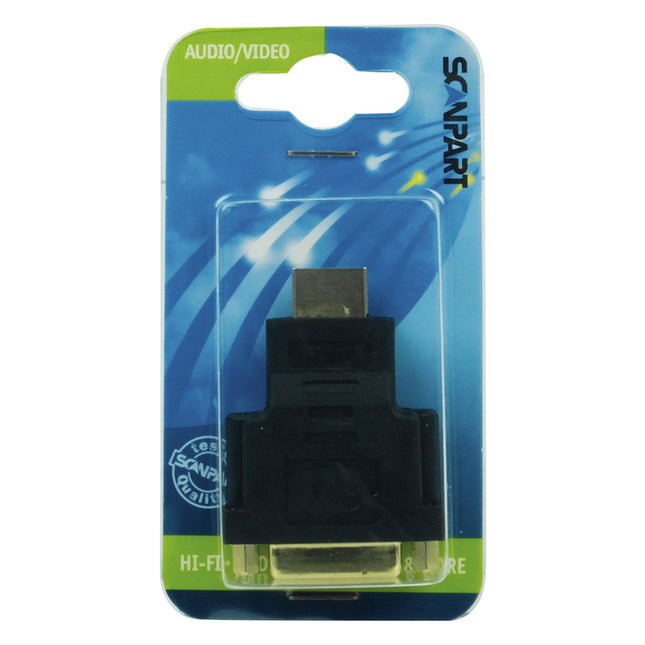 SCANPART - Plug - Adapter - HDMI (Male) - DVI-D (Female) - image