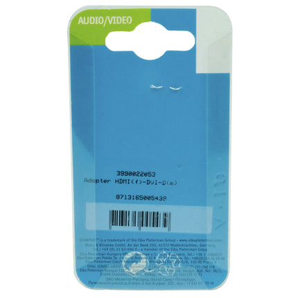SCANPART - HDMI Plug - Adapter - HDMI (Female) - DVI-D (Male) - HDMI|DVI-D image