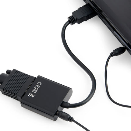 SCANPART - Adapter cable - HDMI (Male) + 3.5 mm Jack - VGA (Female) + 3.5 mm Jack (Female) - 0.2 m image