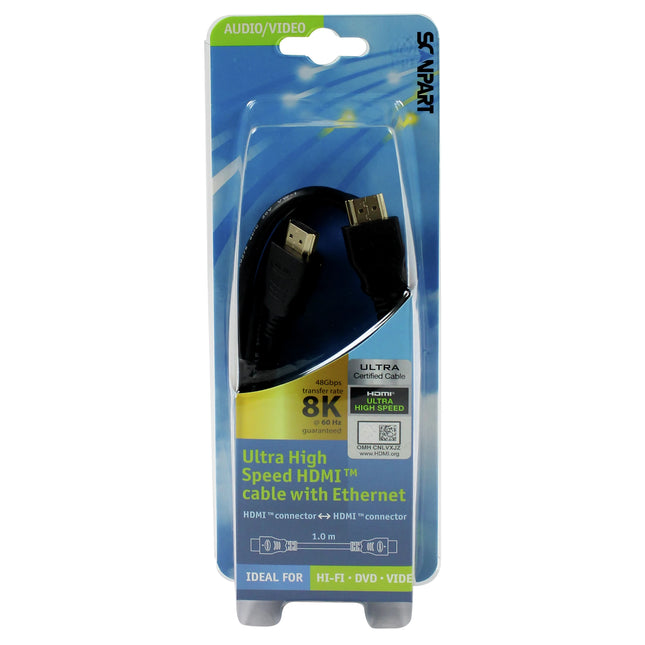 SCANPART - HDMI cable - HDMI (Male) - HDMI (Male) - 1.0 m image