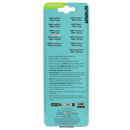 SCANPART - HDMI cable - HDMI (Male) - HDMI (Male) - 2.0 m image