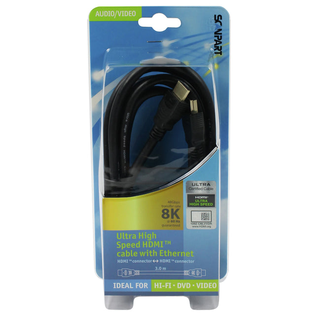 SCANPART - HDMI cable - HDMI (Male) - HDMI (Male) - 3.0 m image
