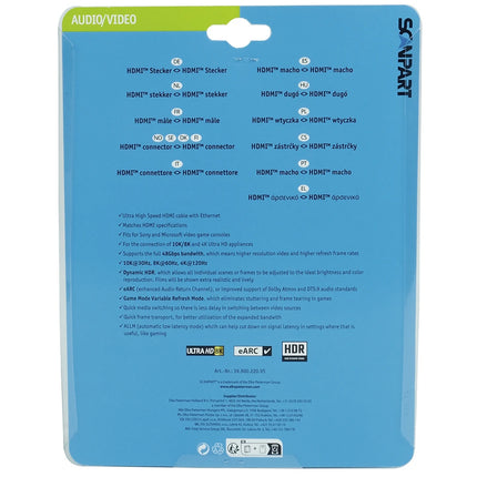 SCANPART - HDMI cable - HDMI (Male) - HDMI (Male) - 5.0 m image