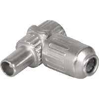 SCANPART - Plug - COAX -  COAX (Male) - Angle - Plug in|Steel|Angle image