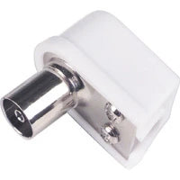 SCANPART - Plug - COAX -  COAX (Female) - Angle - Screw on|Plastic|Angle image