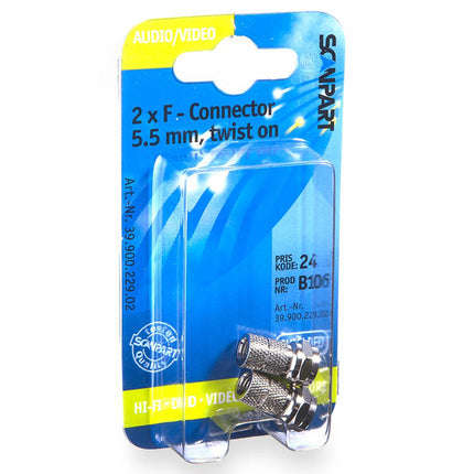 SCANPART - Plug - COAX -  F-connector 5.5 mm (Female) image