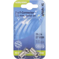 SCANPART - Plug - COAX -  F-connector 7.5 mm (Female) image