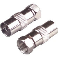 SCANPART - Connector - Adapter - F-connector (Male) -  COAX (Female) image